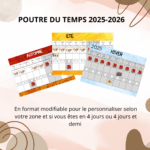 Poutre du temps 2025-2026